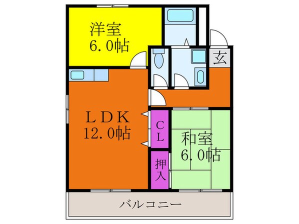 ローズハイツの物件間取画像